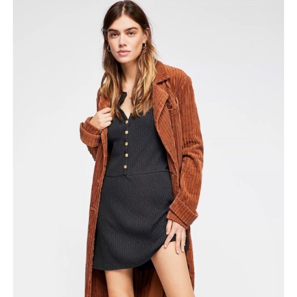 Free People Dresses & Skirts - FP Beach Blossom Button-Up T-Shirt Dress SzLarge